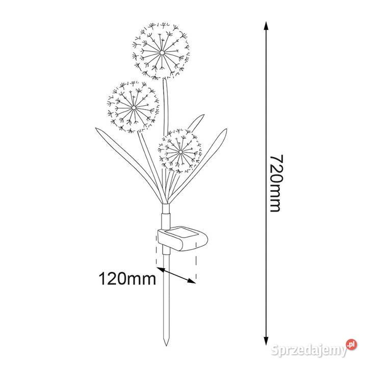 HIT Lampka Solarna Garlic Color RGB IP44