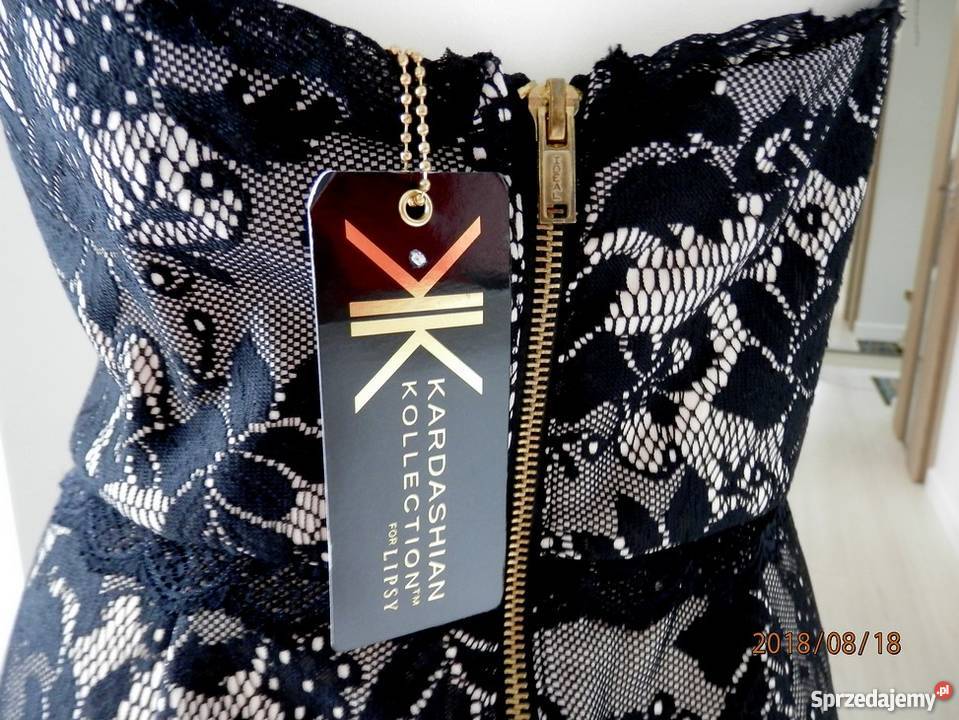 Sukienka Kim Kardashian Koronkowa Czarna