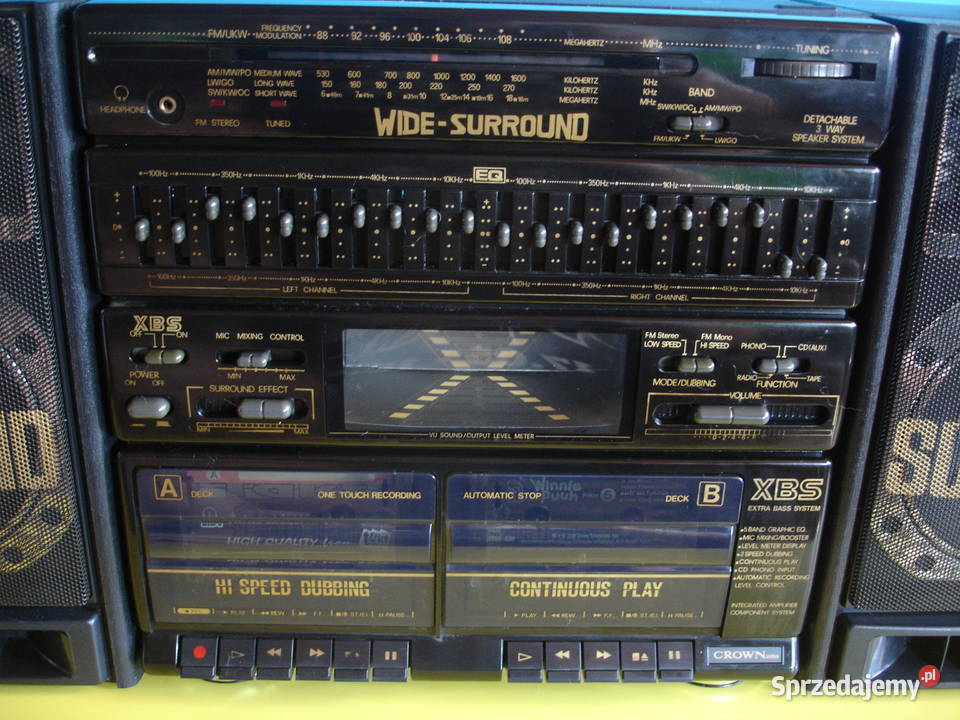 Radiomagnetofon CROWN SZT8905 lubuskie Zielona Góra