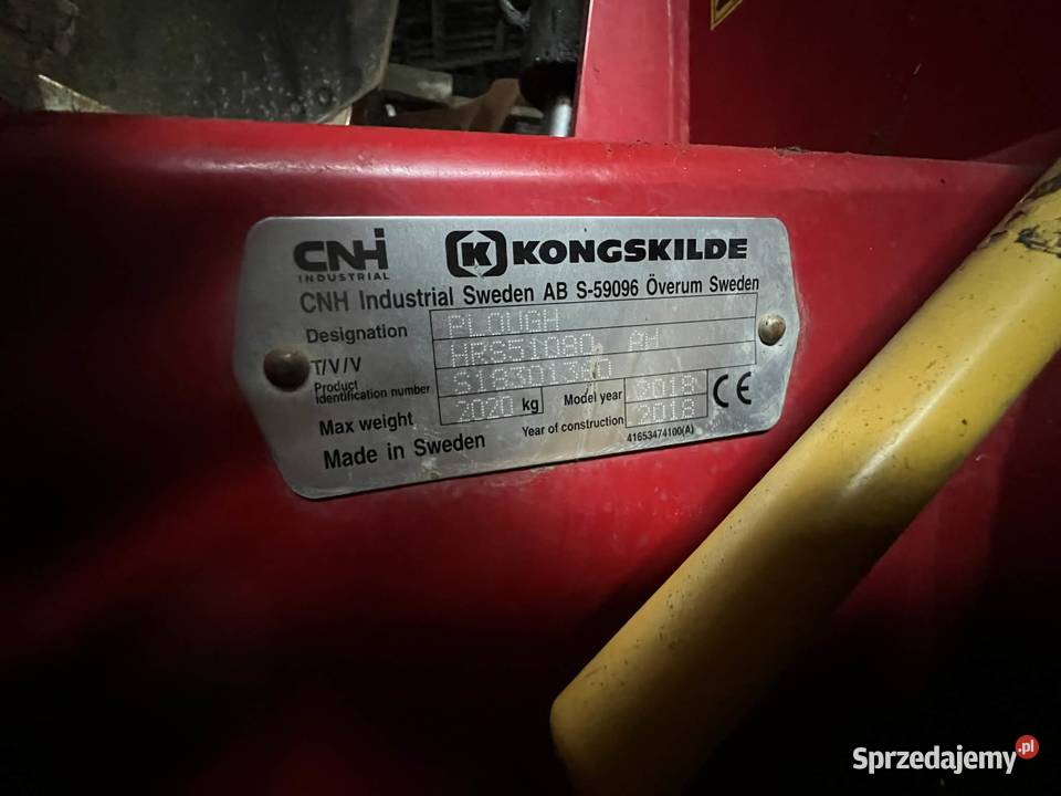 pług 5 skibowy obrotowy kongskilde HRS 51080 Opole sprzedam