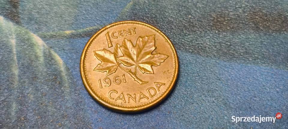 Moneta 1 Cent 1961 r Kanada śląskie