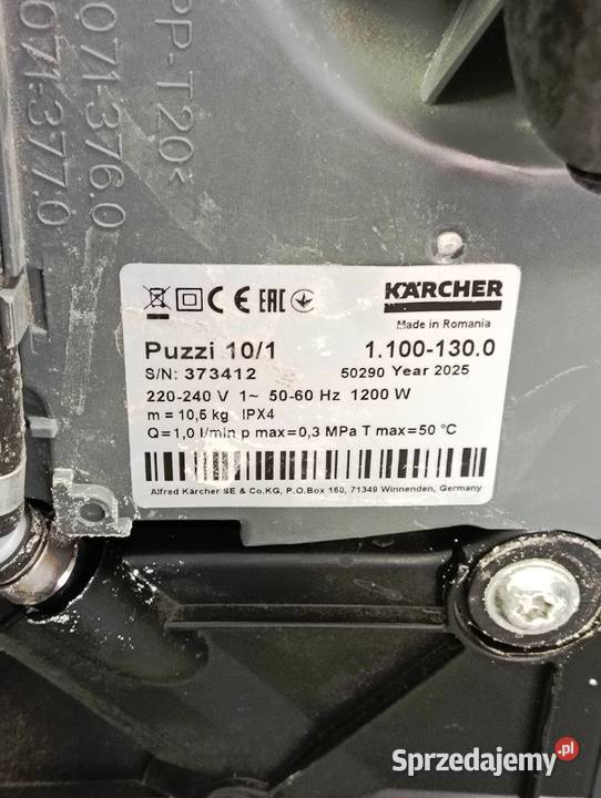 odkurzacz piorący Karcher Puzzi 101 do prania Łańcut