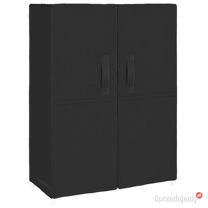 Szafka na buty czarna 60x28x90 materiałowa Na buty