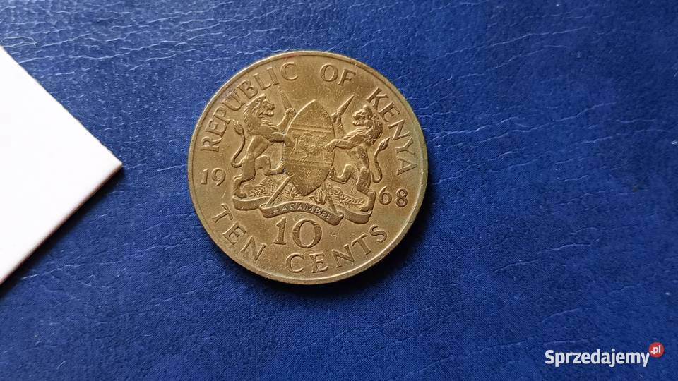 Stare monety 10 cent 1968 Kenia Antyki, Sztuka, Kolekcje sprzedam