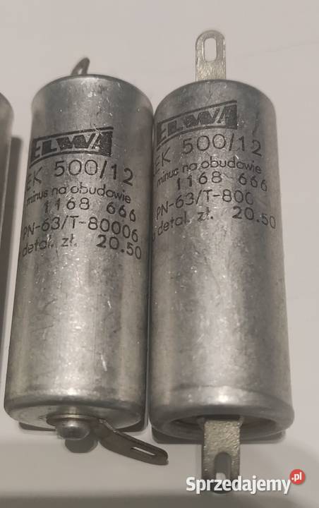 Kondensatory elektrolityczne ELWA 500uF12V Warszawa