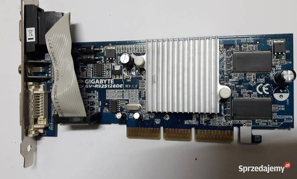Karta graficzna Gigabyte GVR925128DE AGP ATI śląskie Sadów sprzedam