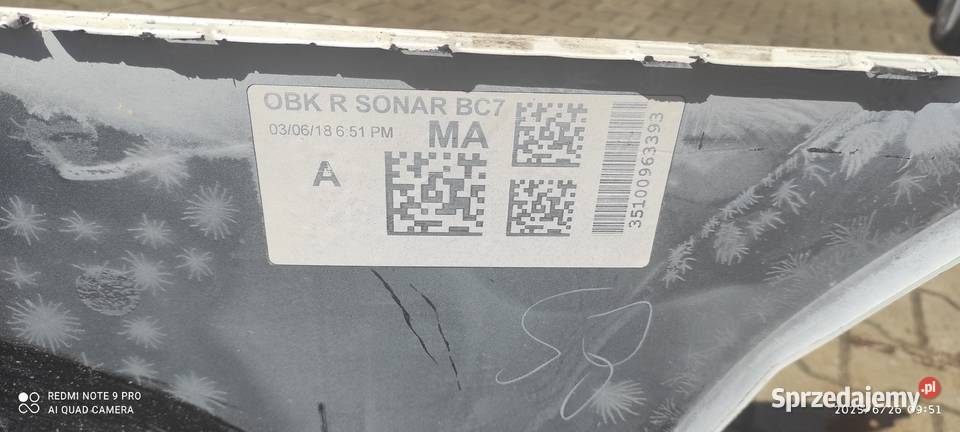 Zdeżak tylny Subaru Outback V 20142020 stan bez śląskie Częstochowa