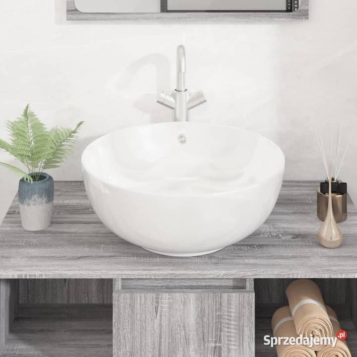 vidaXL Umywalka biała 44x17 ceramiczna Warszawa