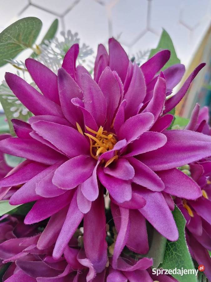 Bukiet sztuczne kwiaty dalia 48 Żagań