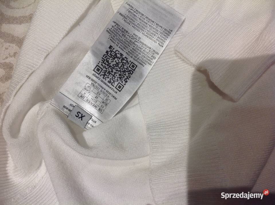 Sweter Damski Sweterek GUESS S Biały j NOWY Nowa Sól