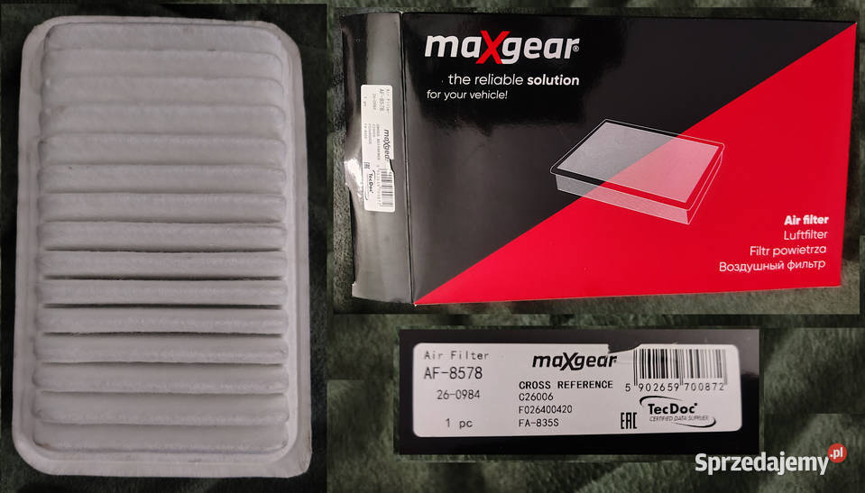 Filtr powietrza MaxGear AF8578 do Suzuki Opel