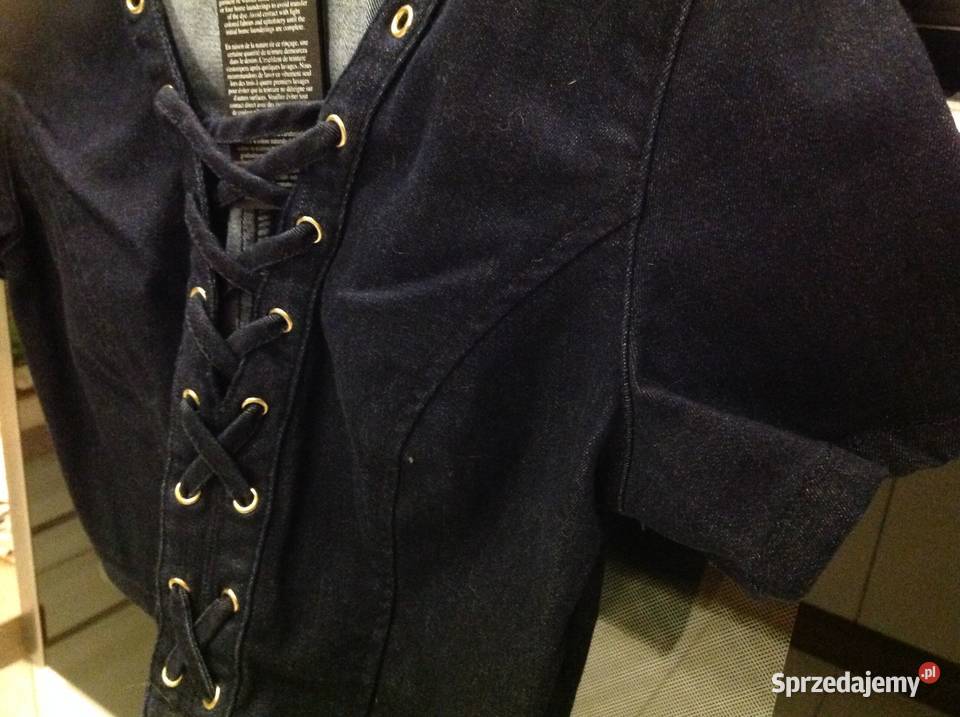 Crop Top Jeans Damski GUESS XS NOWY lubuskie Nowa Sól