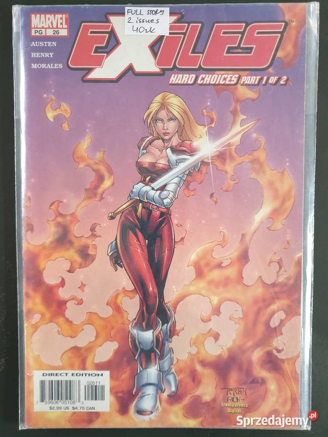 The Exiles 6 komiksów Marvel USA 3 kompletne Gdynia