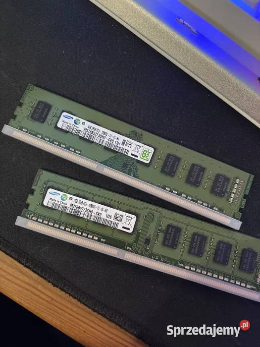 pamięć ram 4GB x 2 DDR3 2Rx8 PC3 12800U 1111B1 Pamięci wielkopolskie Konin sprzedam