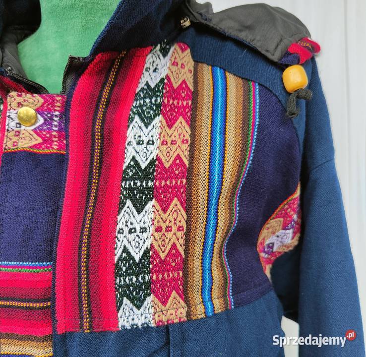 Kurtka zimowa boho bohemian hippie etno XL 42 Zimowa  Kurtki i płaszcze Szczecin