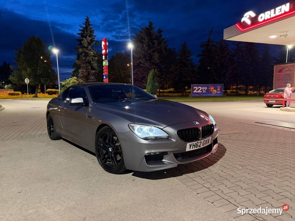 BMW Seria 6 640d F12 Cabrio Anglik RHD 313 260 sprowadzony mazowieckie Radom