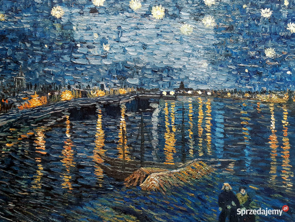 Obraz namalowany grubą warstwą farby olejny Gdańsk