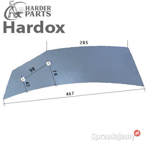 Ścinacz HARDOX 33157L części do pługa LANDSBERG