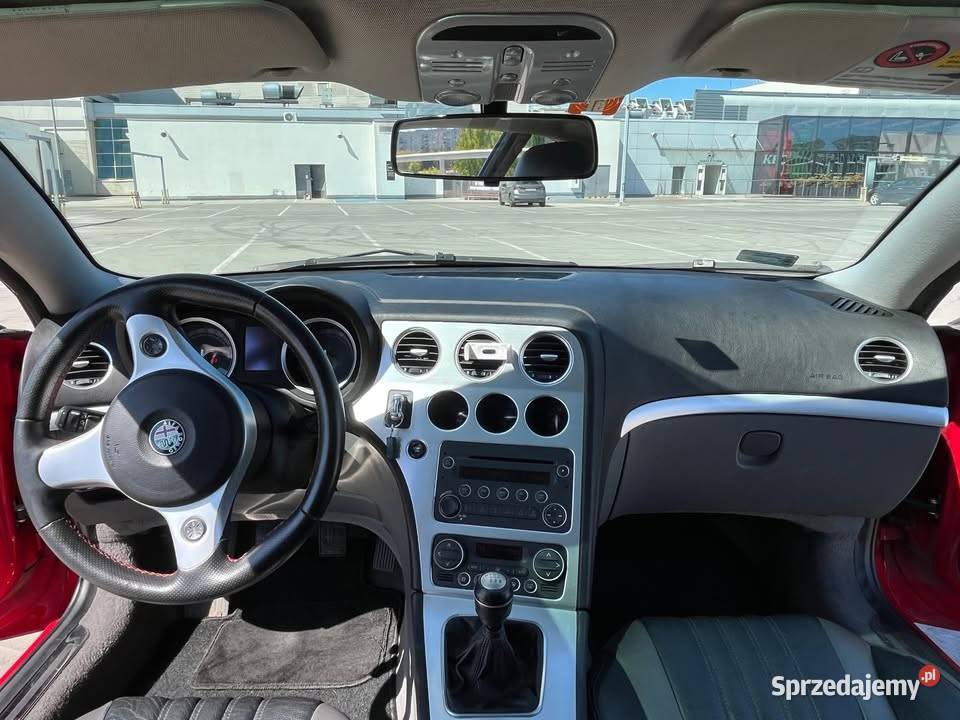 Alfa Romeo Brera czerwona 32 V6 JTS 260 napęd Brera mazowieckie Warszawa