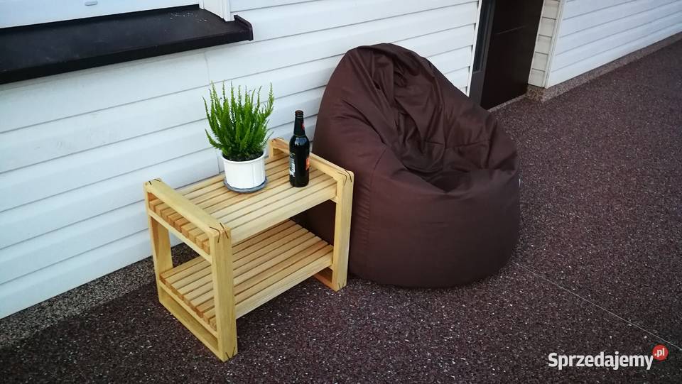 Ława drewniana stolik kawowy ławakostka stolik Ogród Radków