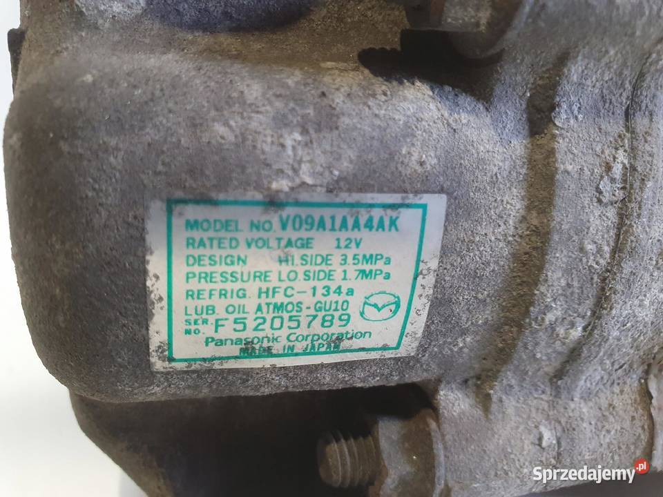 SPRĘŻARKA KLIMATYZACJI MAZDA 2 II 13 16V osobowe lubelskie Chełm sprzedam