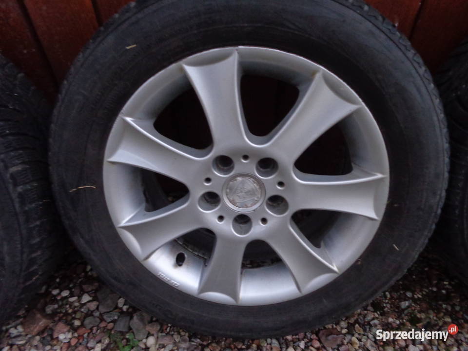 Felgi aluminiowe 5x108 z oponami zimowymi 21555 Samochodowe warmińsko-mazurskie Ostróda