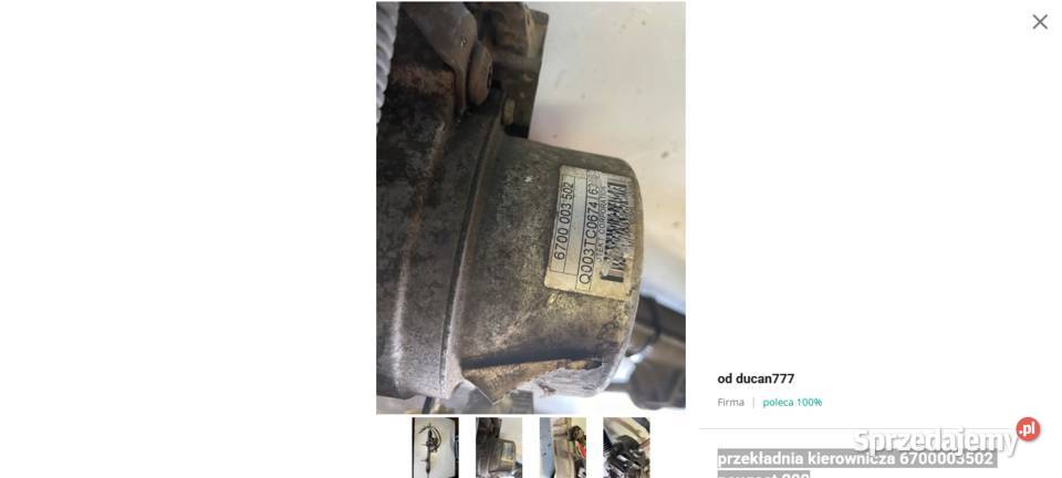 przekładnia kierownicza 6700003502 peugeot 208 Jelcz-Laskowice