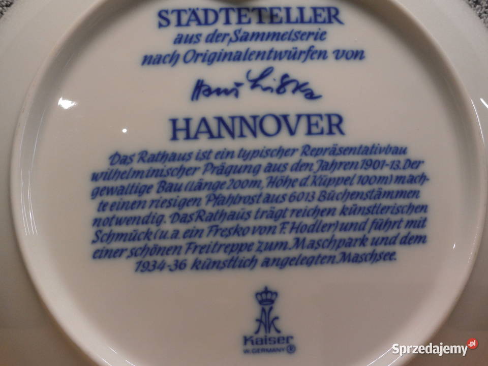Talerz dekoracyjny HANNOVER KAISER Raszków