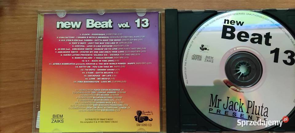 Mr Jack Pluta presents Beat 13 Unikat Snakes CD Gliwice