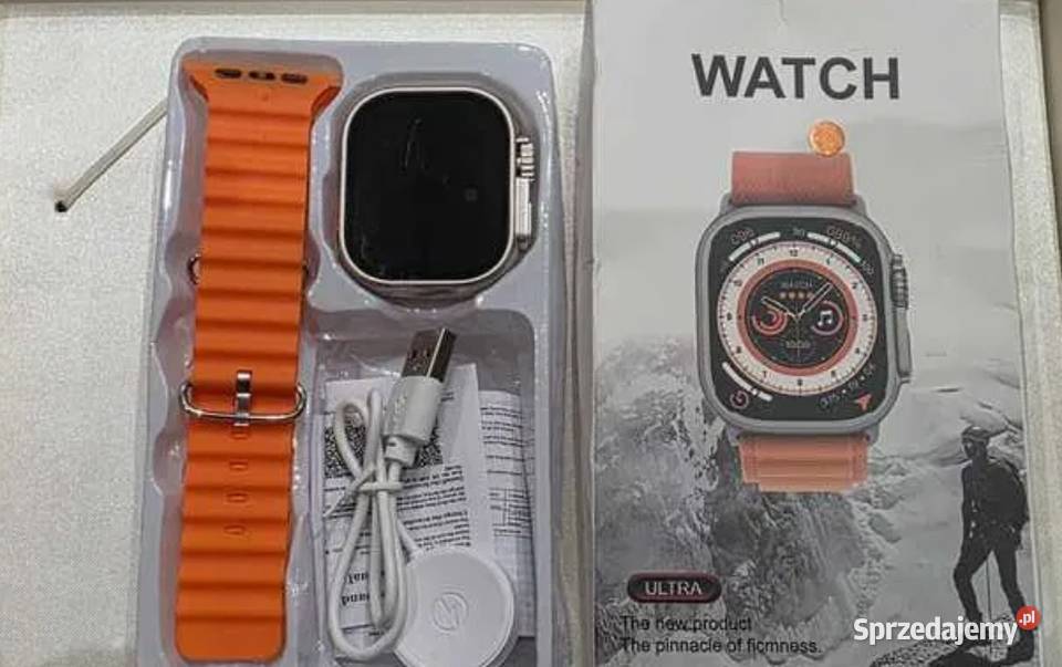 Nowy zegarek Smartwatch Ultra Amoled T800 pomiar Gdańsk