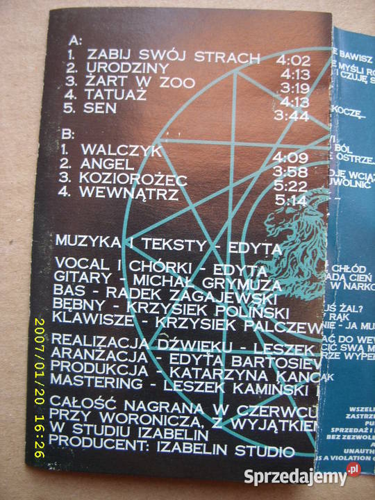 Edyta Bartosiewicz 2 kasetay ROCK