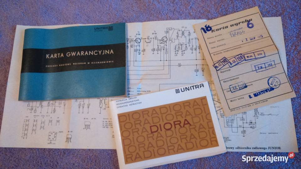Radio Junir schemat instr karta gwar wyrobuPR