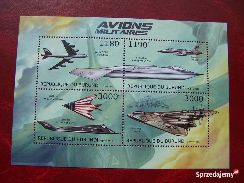 Burundi 2012 MNH Lotnictwo Samoloty Lotnictwo Tychy