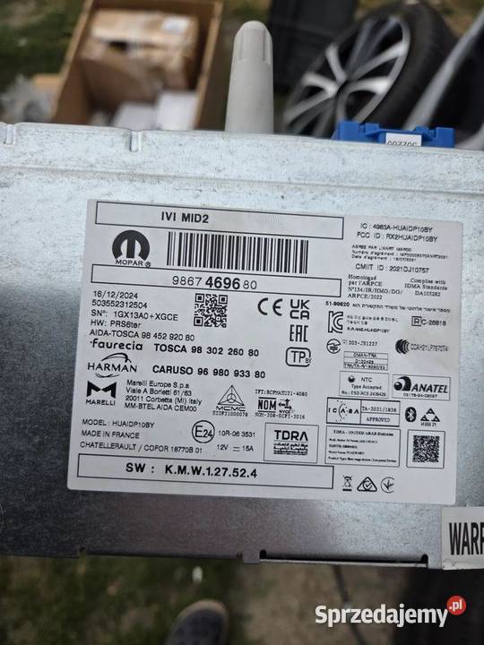 Modul radiowy Radio OPEL COMBO E 9867469680 osobowe dolnośląskie