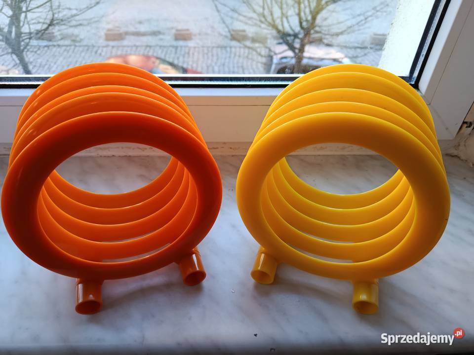 Dwa stojaki na płyty winylowe z PRL Veritas zachodniopomorskie