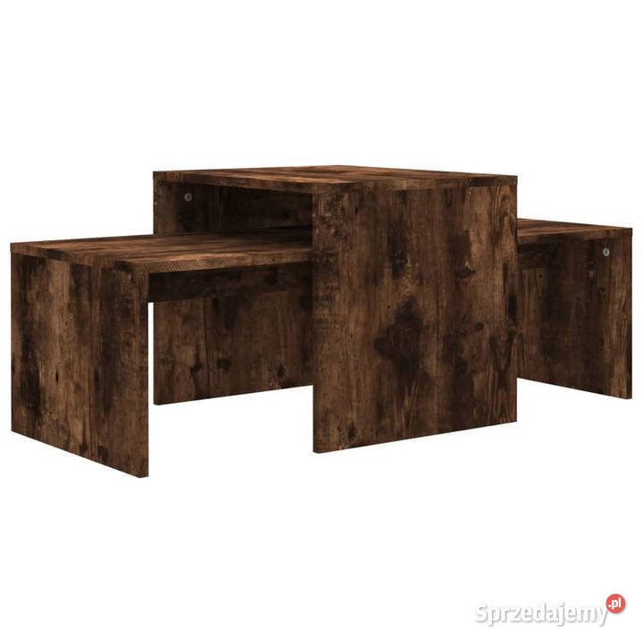 Stolik kawowy przydymiony dąb 100x48x40 WM815546 Warszawa