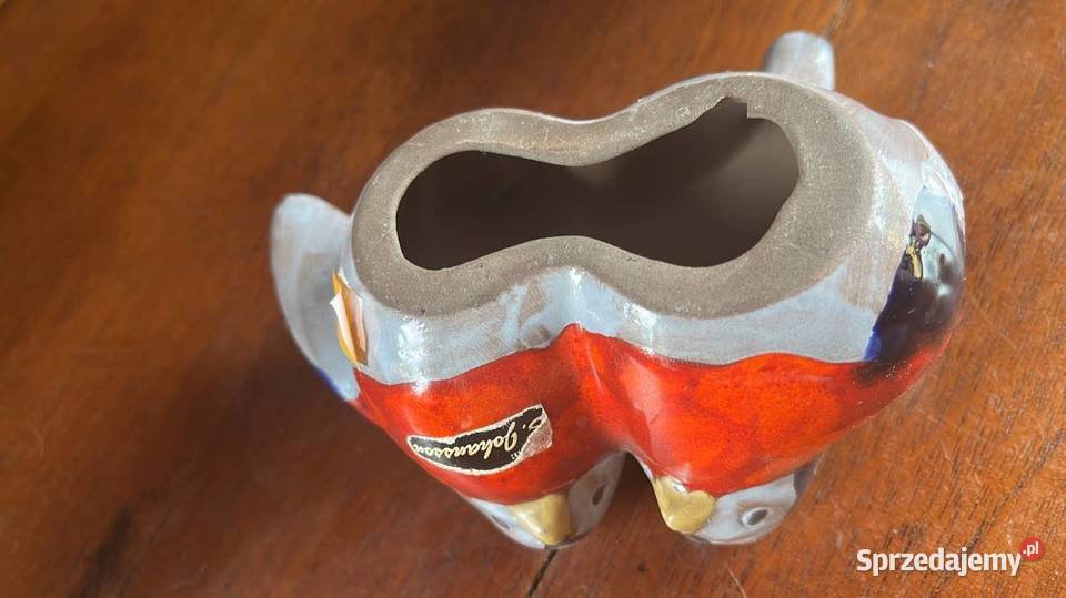 Ceramiczna figurka dwa gile sygnowana Johansson Gdańsk sprzedam