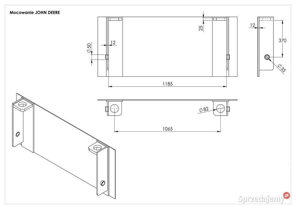 SONAROL Przejściówka Adapter Redukcja JOHN DEERE