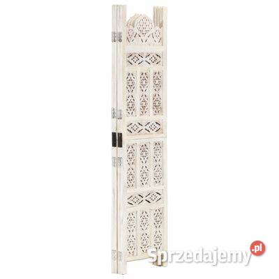 vidaXL Parawan 4panelowy rzeźbiony
