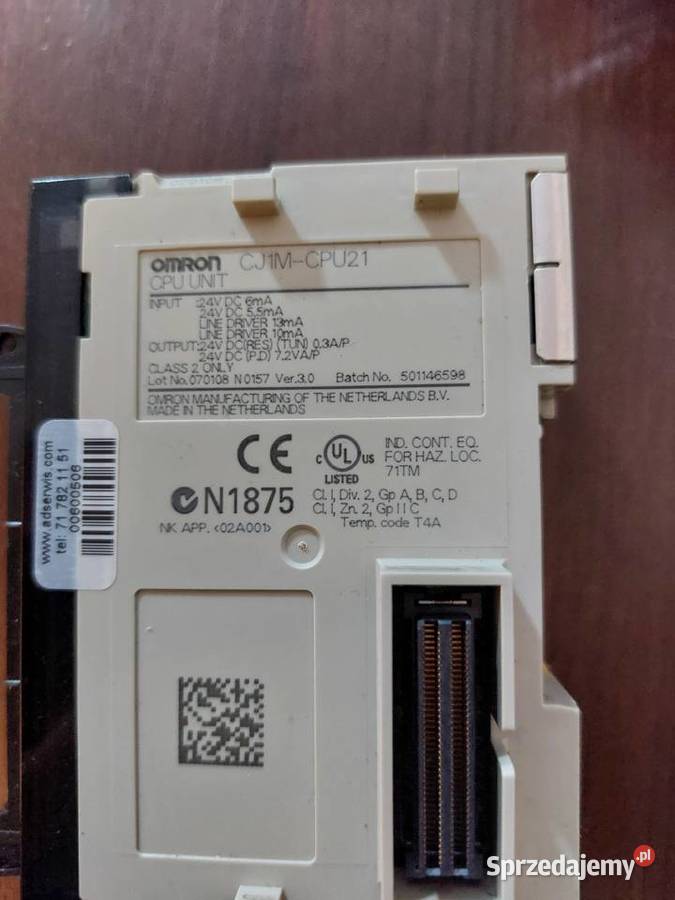 Omron Sysmac CJ1M CPU21 sprzedam