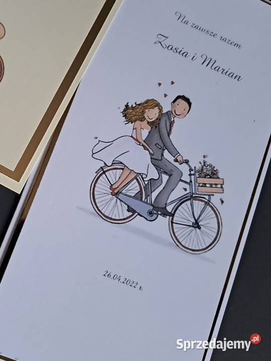 Kartka w kopercie z okazji ślubu Strzebiń