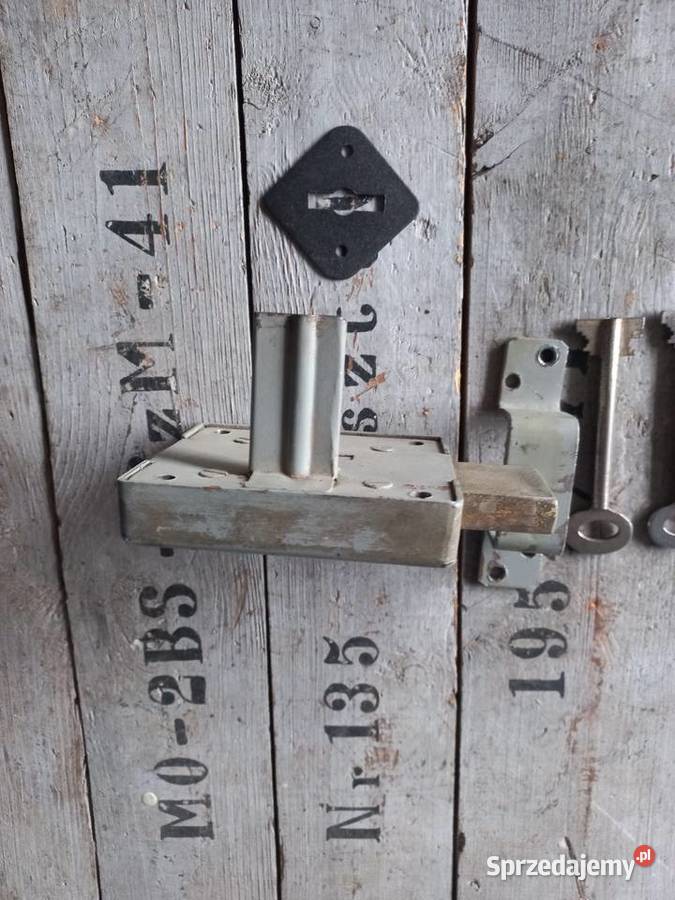 Zamek do drzwi skarbiec prl Warszawa