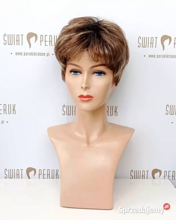 Krótka peruka z włosów syntetycznych Staszów