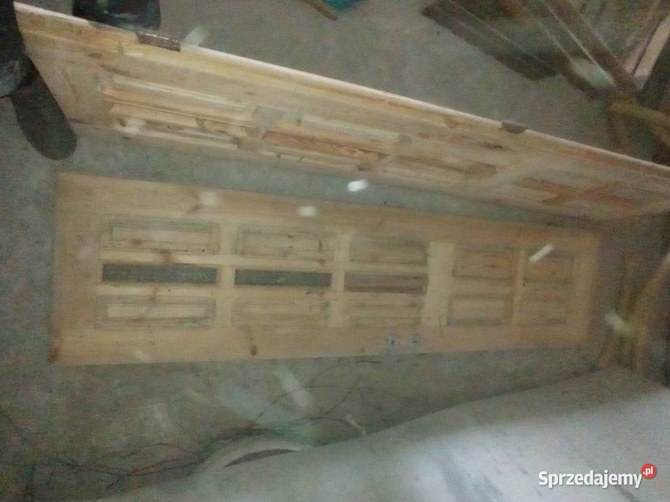 Sprzedam drzwi drewniane dwu skrzydłowe Łowicz