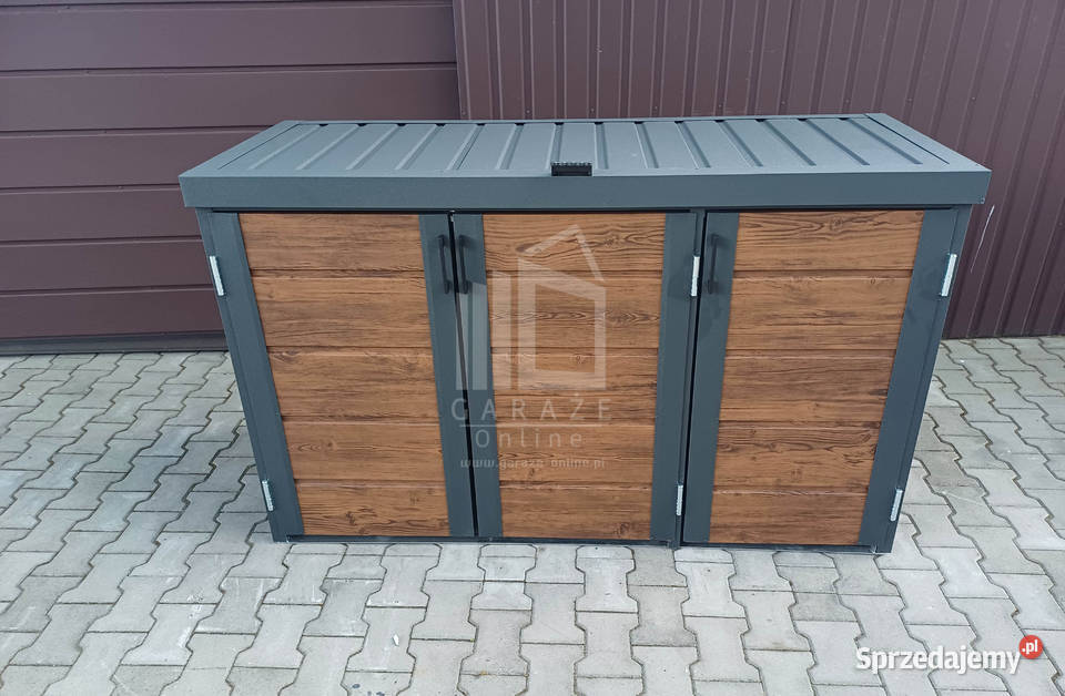 wiata śmietnikowa obudowa kubłów 177x65x110 Żary