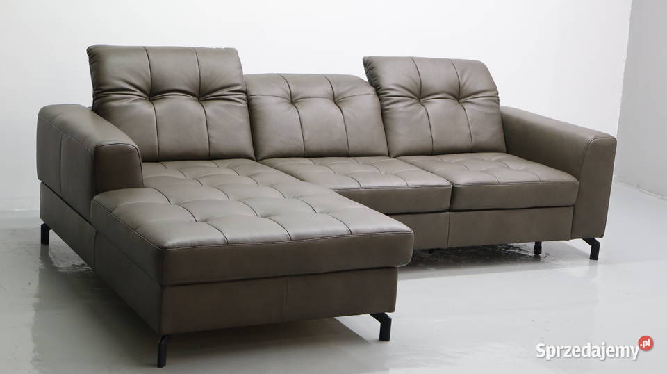 TOG Narożnik z funkcją spania skóra naturalna Narożniki Poznań sprzedam