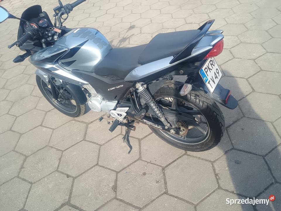 Motocykl Honda CBF125 CBR kawasaki Suzuki Romet srebrny Kobylin