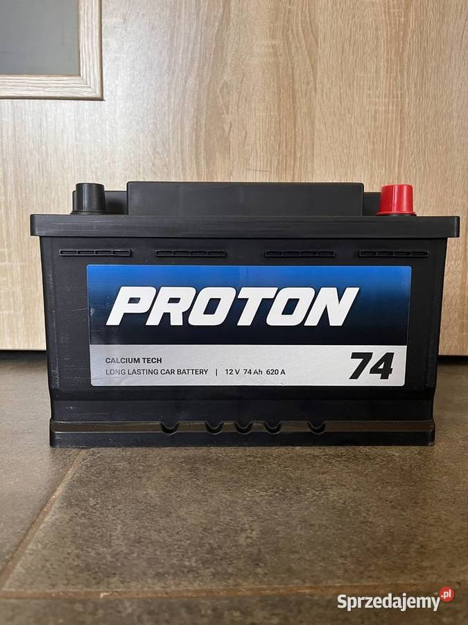 Akumulator PROTON 74Ah 620A EN PRAWY PLUS niski Kalisz sprzedam