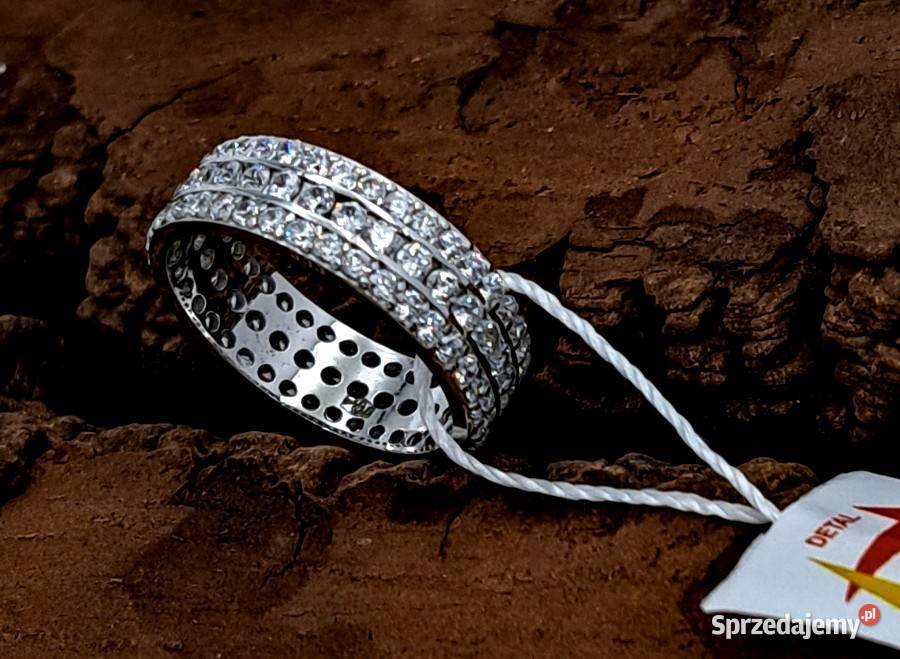 Pierścionek r12 Białe Złoto pr333 obrączka z Poznań
