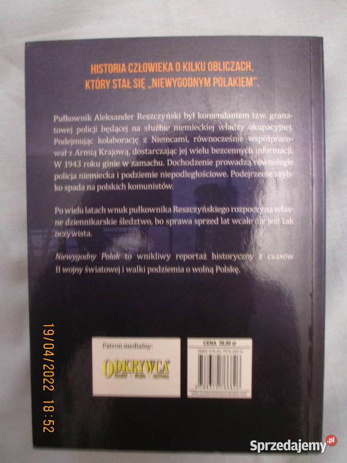 Niewygodny Polak Maciej BernattReszczyński miękka